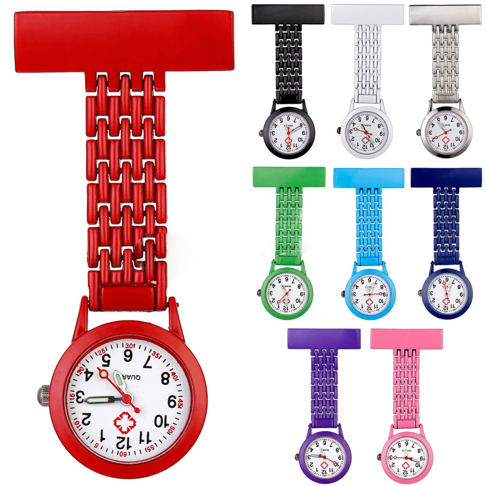 Women Girl Stylish Metal Quartz Analog Brooch Medical Nurse Fob Watch Gift nurse watch watch ladies women doctor Medical