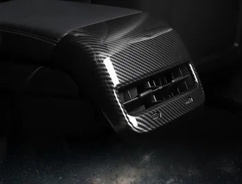 

Model3 Car Rear Air Vents Outlet Cover Trim For Tesla Model 3 Accessories Carbon Fiber Parts Model 3 Tesla Model Three 2017-2020