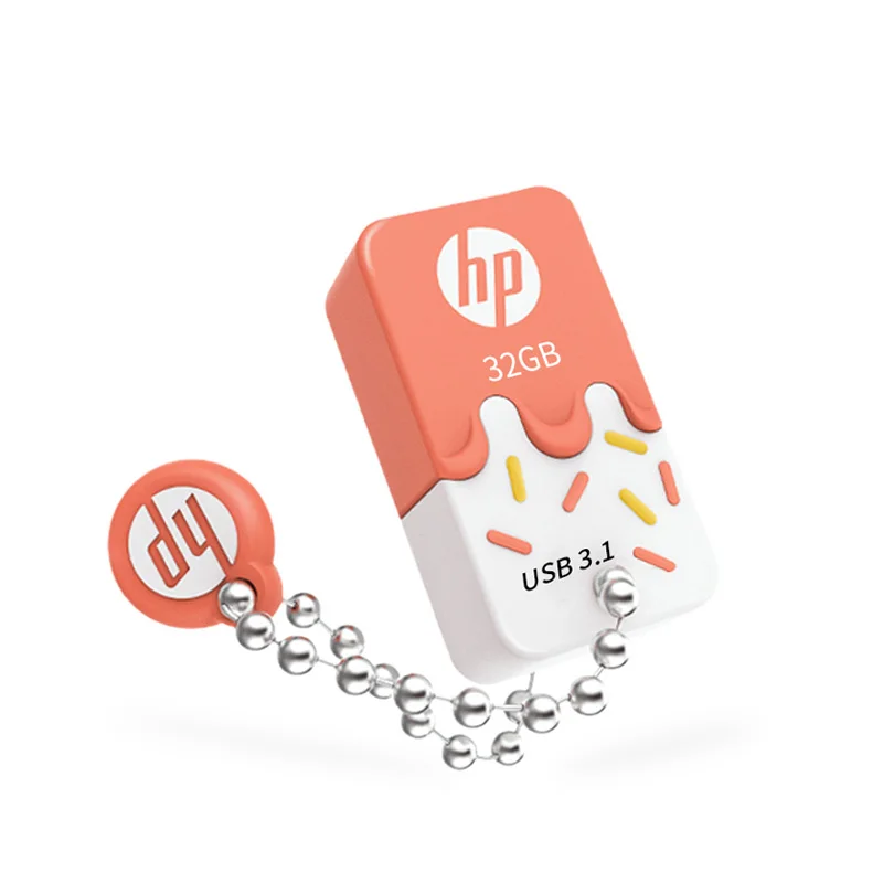 Original HP Cle USB 3.0 16gb 32gb Rubber Memory Disk on key with Ball Chain DJ USB Stick X778W pen