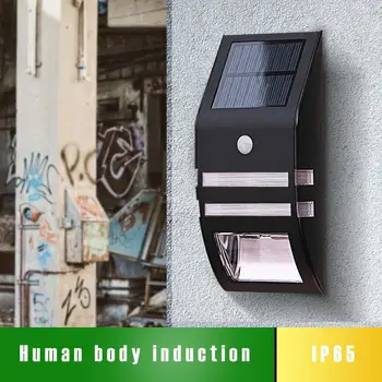 

Outdoor LED Solar Energy Power Porch Lights Motion Sensor Waterproof Wide Angle Security Lamp for Street Courtyard