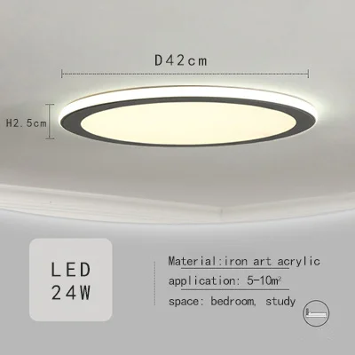 LED ultra-thin ceiling light modern simple room lighting creative personality side lights led lighting porch ceiling light fall ceiling light Ceiling Lights