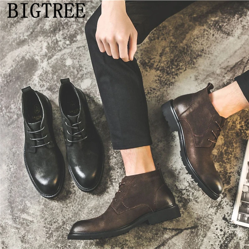 genuine leather chukka boots