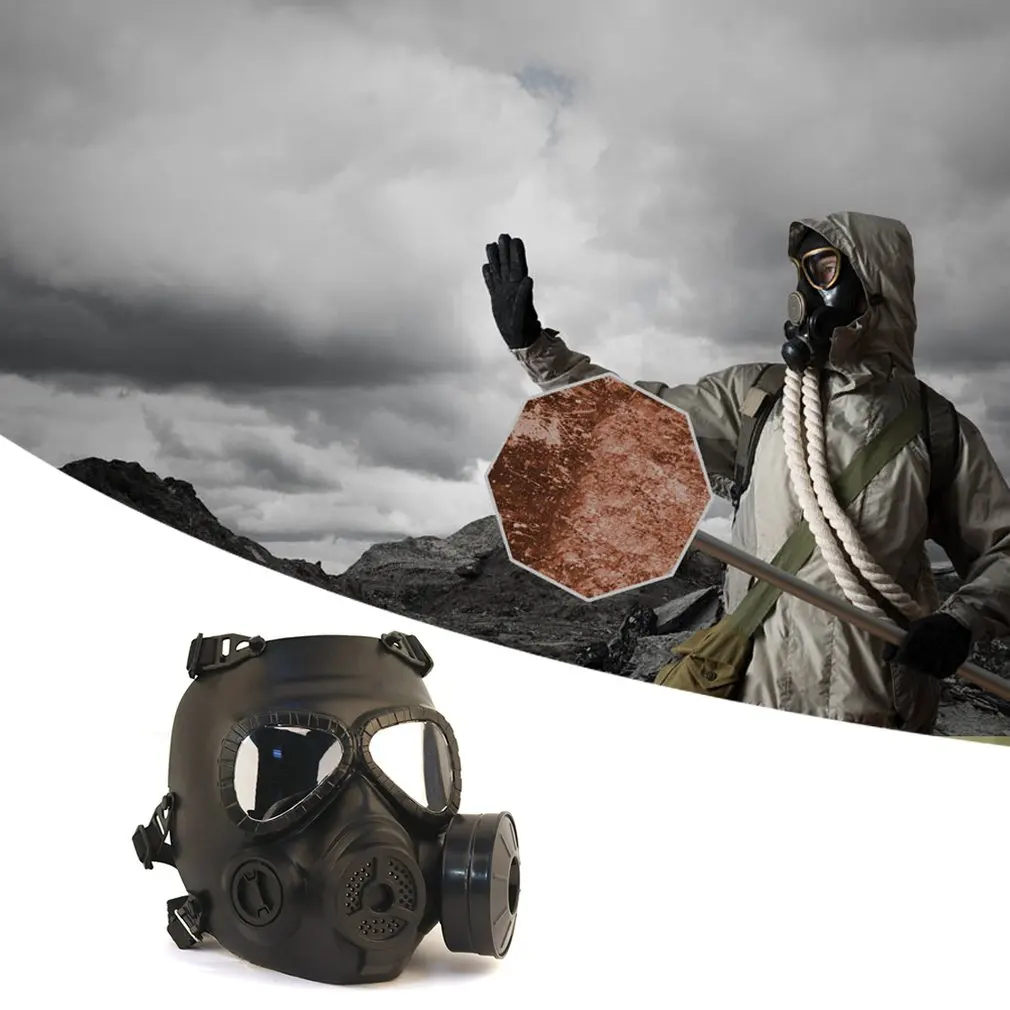 

M04 Gas Mask Field Tactical Mask Skull Wicking Anti-Fog Double Wind Drum With Fan Gas Mask
