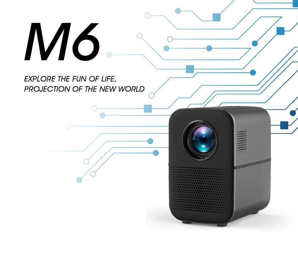 ALSTON M6 Full HD светодиодный проектор 3500 люмен Bluetooth HDMI USB 1080p портативный проектор для кинотеатра