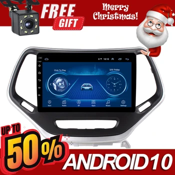 

9 Inch 2Din Car Radio Android 10.0 Multimedia Autoradio Bluetooth Stereo Player GPS Navi Head Unit For Jeep Cherokee 2014-2016