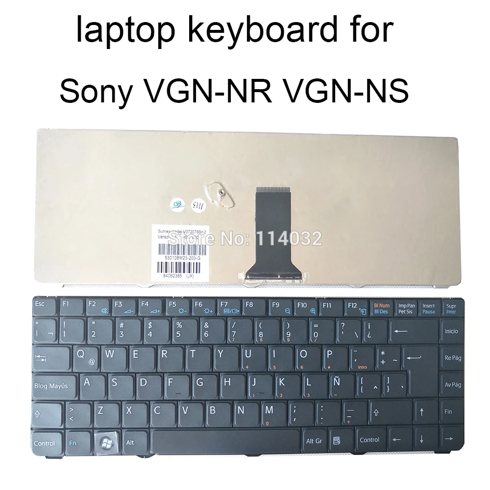 La Latin Replacement Keyboards For Sony Vaio Vgn Nr Vgn Ns Vgnnr Vgnns Pcg 7151m 7153m 7161m Black V0778bk2 Laptop Parts Replacement Keyboards Aliexpress