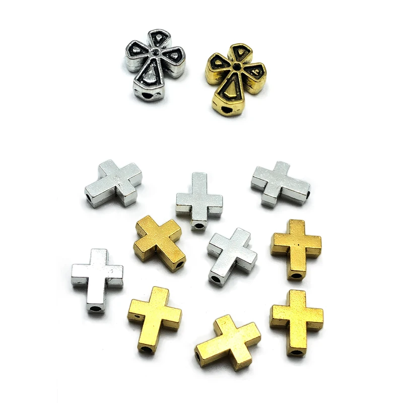

10pcs Metal cross beads connection accessories for jewelry making DIY hand made bracelet necklace earring material