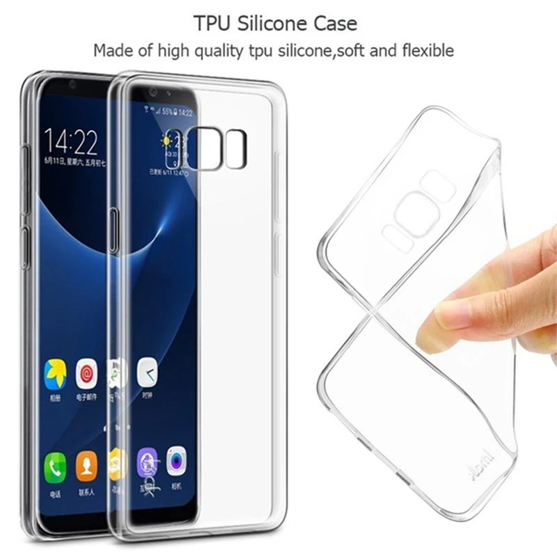 

For Samsung Galaxy S8 Plus S9 S10E Cases Clear Soft TPU Case Cover Transparent Protective Skin Para For Samsung S8 Plus S9 S10E