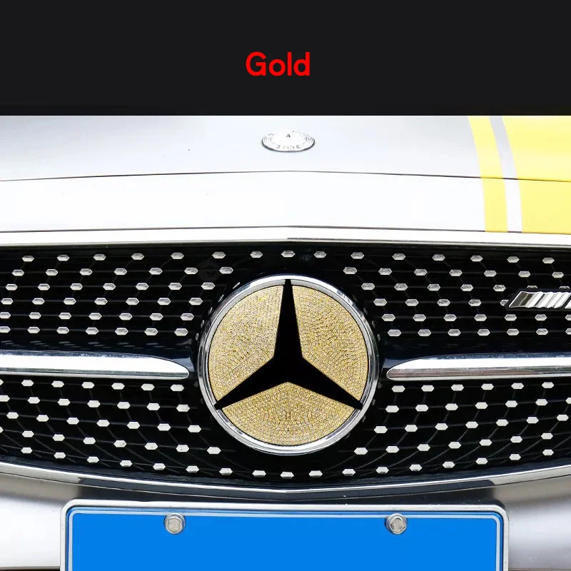 Для Mercedes w205 amg w176 mercedes класс a w176 аксессуары mercedes benz cla amg логотип w176 mercedes cla w117 amg - Название цвета: Gold 3pcs