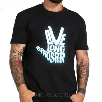 

2019 Summer Fashion tops Live long and prosper men T-Shirt Personalized tee shirt Funny Short Sleeve young man T-shirts