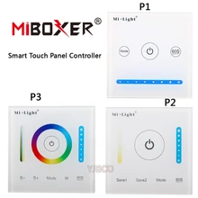 Miboxer P1 P2 P3 Smart Panel Controller Dimming Led Dimmer RGB RGBW RGB CCT Color Temperature Double White Single Color Led Pane