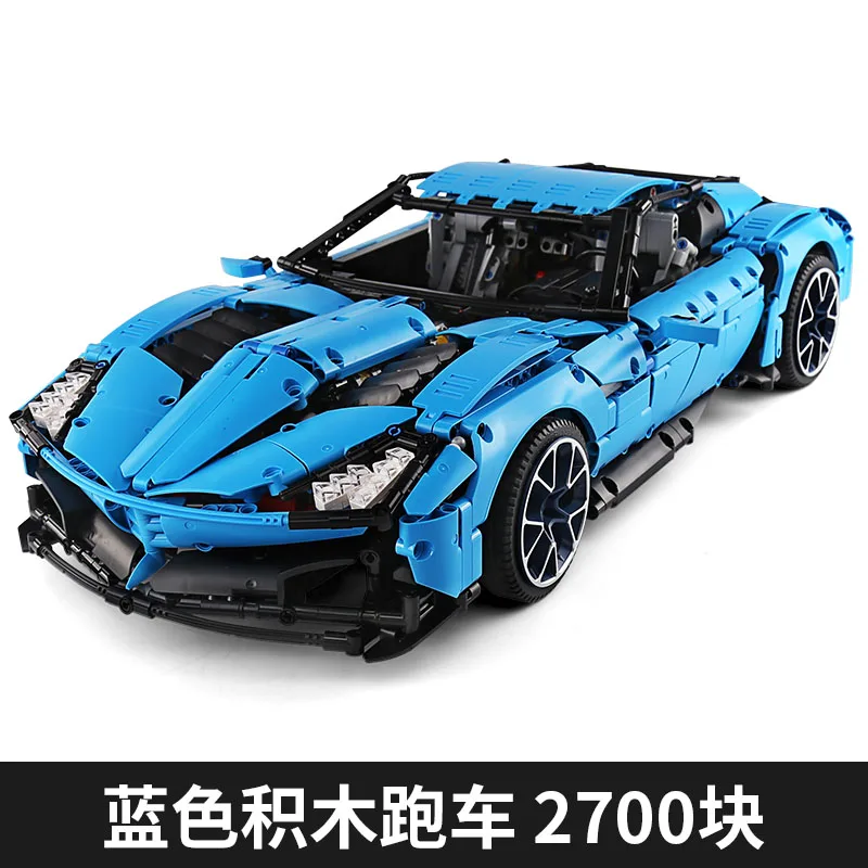 Конструктор MOC New Technic Шевроле корвете большой спорт модель Il Toro Azzurro 31189 детали для