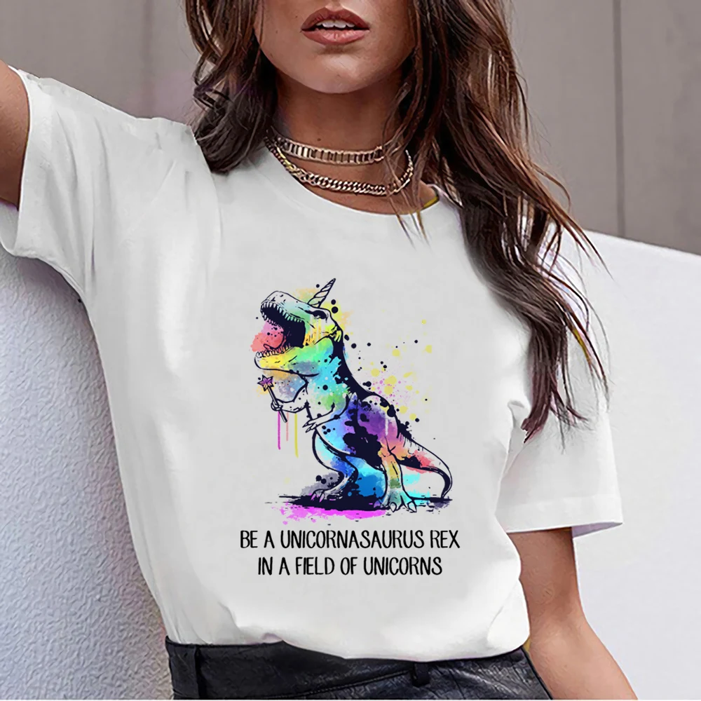 Женская футболка с единорогом be a unicornasaurus in field of unicorn | одежда