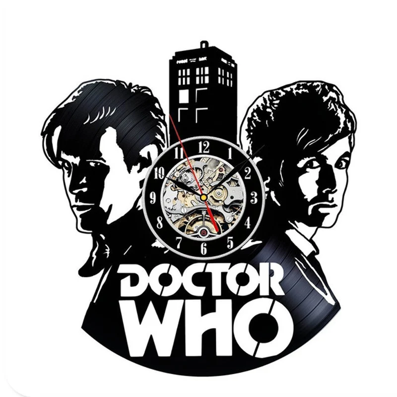 Виниловые настенные часы Doctor Who современные дизайнерские 3d наклейки винтажные из