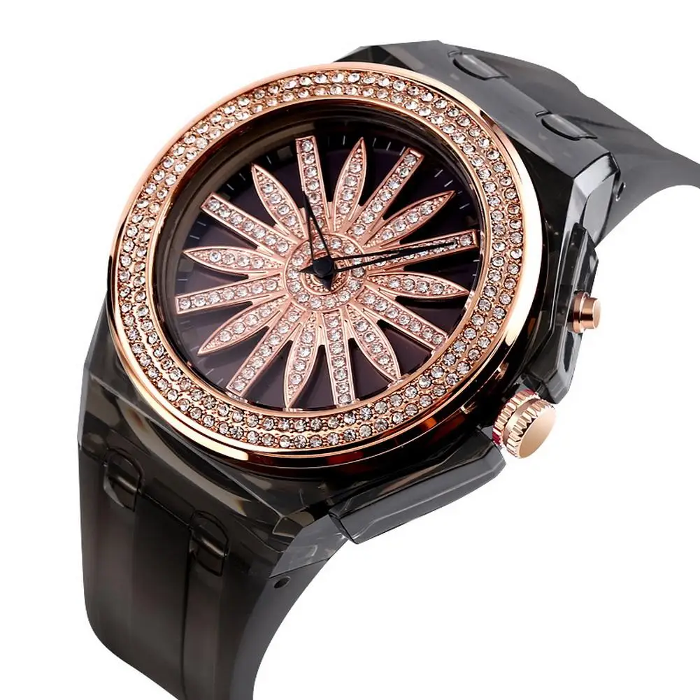 

For Curren Blanche Skmei Bet Red Quartz Watch Fashion Trend LED Lights Creative Dial With Button Battery Waterproof 50 M Unisex