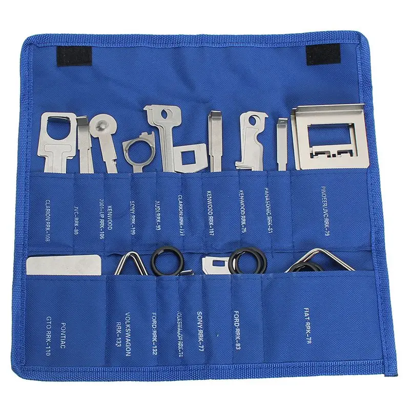 

BMBY-Pack of 38 Car Radio Removal Keys Vehicle Stereo CD Player Head Unit Tools Set