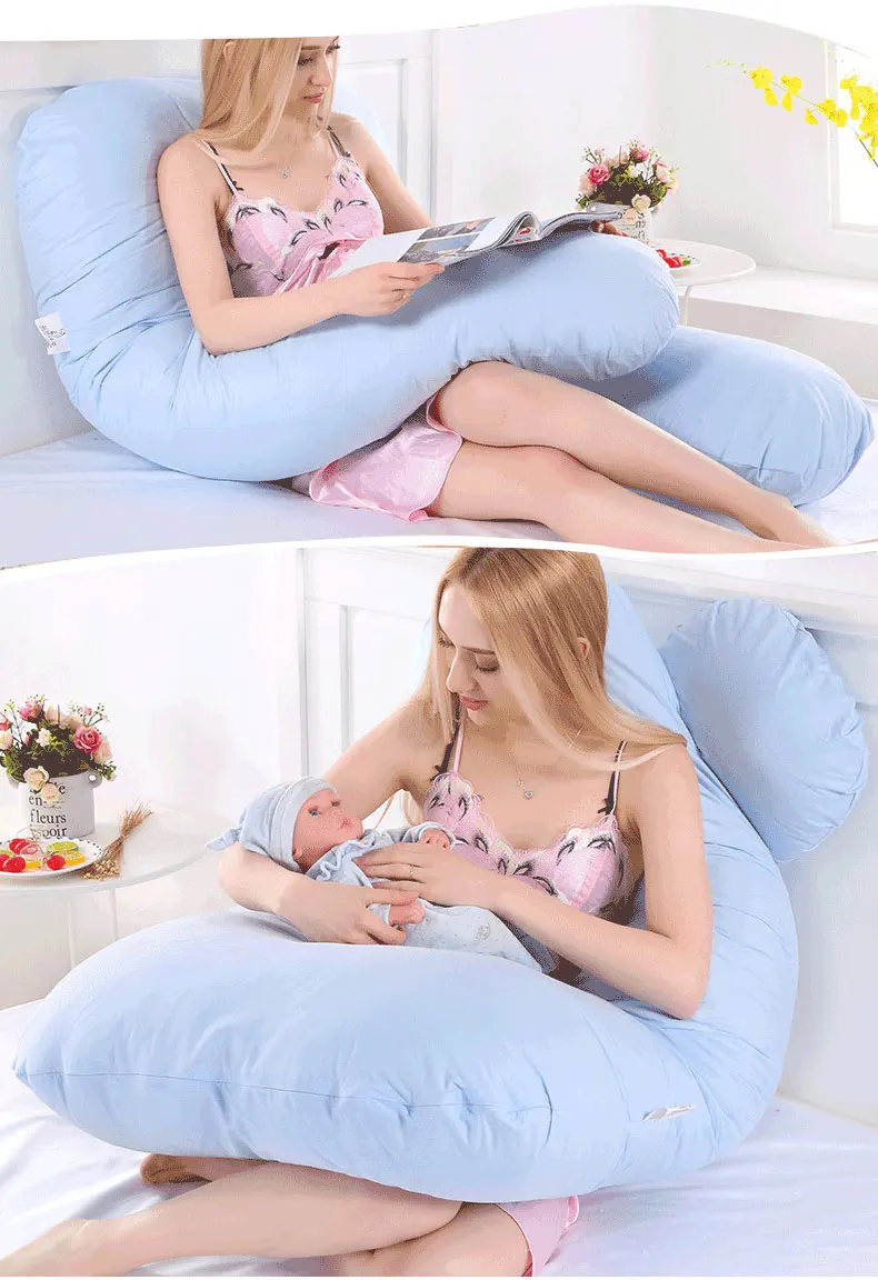 Подушка для беременных и кормящих, поддержка сна, Женская Подушка для сна, Женская Подушка-слайдер, u-образная подушка для постельных принадлежностей, удобная подушка для тела