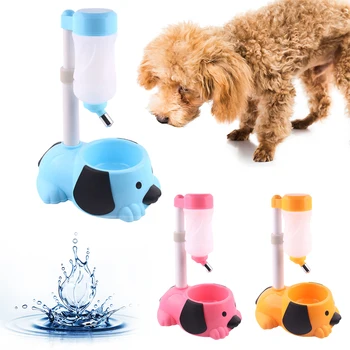 

2020 Stylish Appearance Durable Hamster Feeder Dish Bowl Bottle Dogs Puppy Cats Pet Automatic Water Drinker Dispenser Food Stand