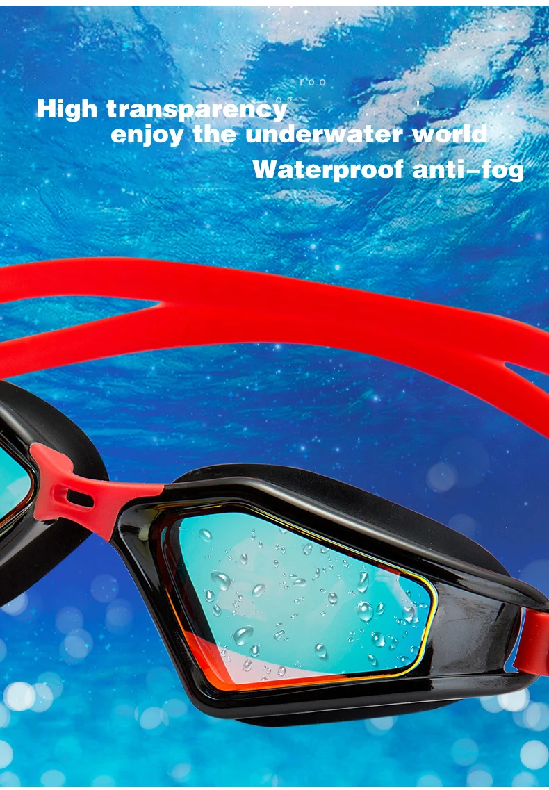 Copozz профессиональные плавательные очки Анти-туман для мужчин и женщин Водонепроницаемые силиконовые очки для взрослых Арена соревнования Регулируемые очки