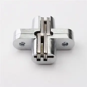 

2 Pieces Invisible Hinges Concealed Silver Screws Wood Wooden Doors Stainless Steel Furniture Hinges