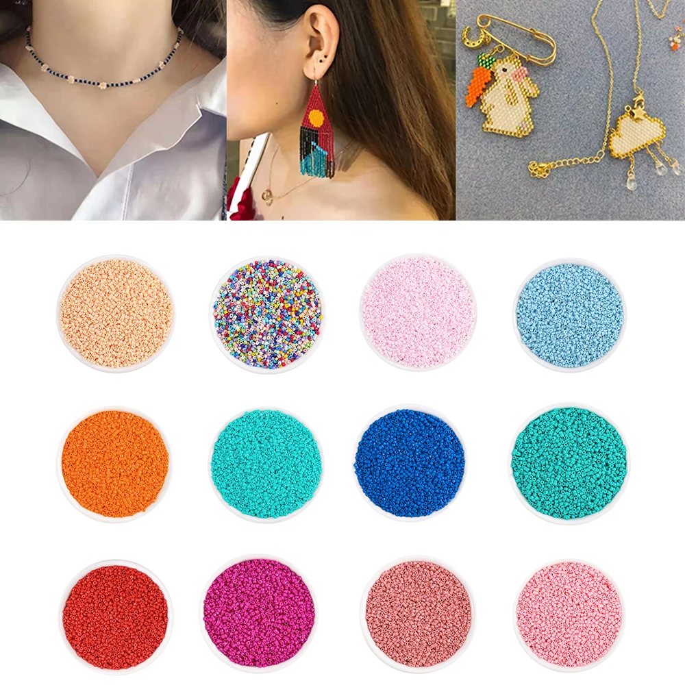 1800 unids/lote 2mm Color de cristal checo semilla espaciadora cuentas DIY pulsera de pendientes de collar la joyería haciendo conclusiones suministros|Piezas de cierre y matarial de joyería| - AliExpress