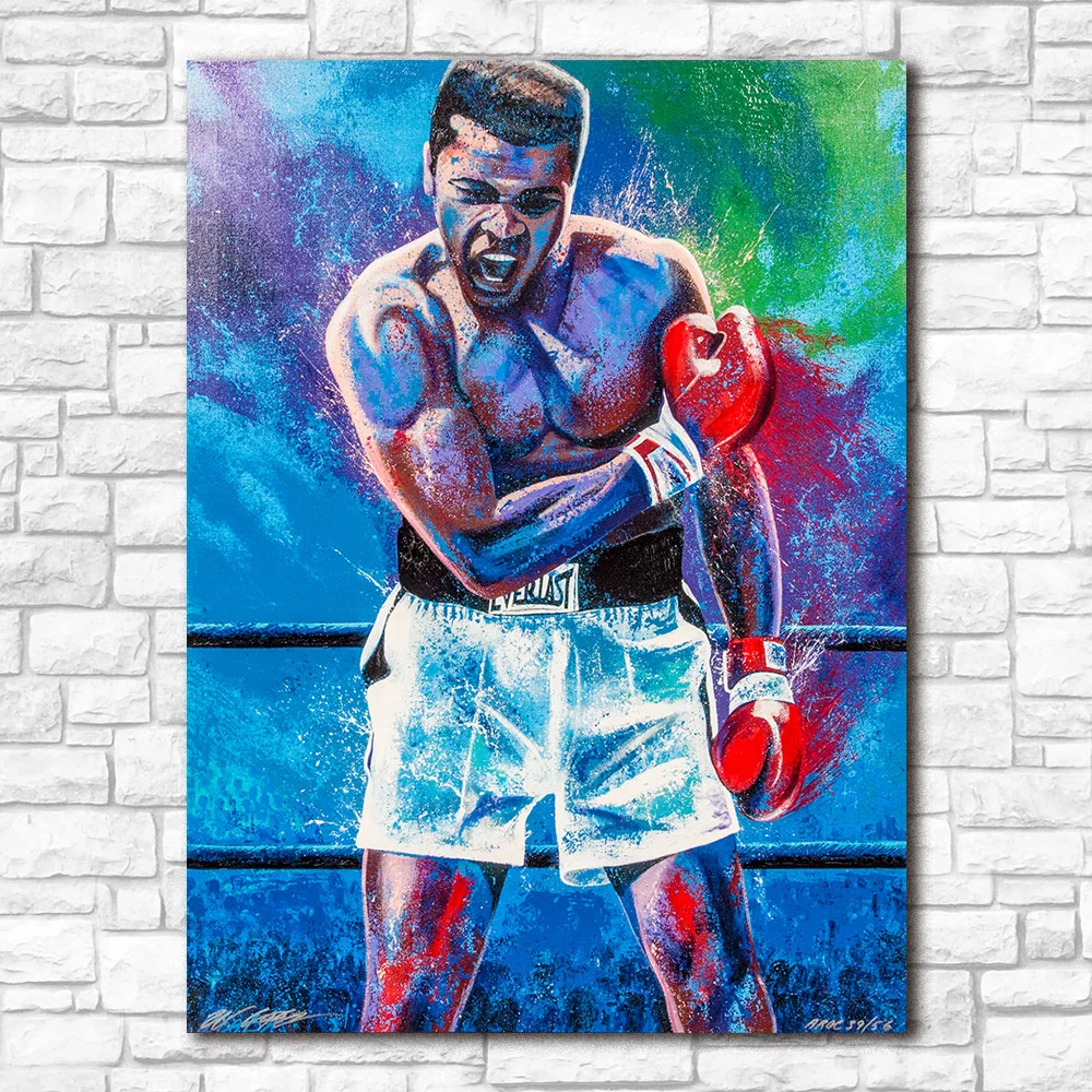 

Muhammad Ali Colorful Fashion Boxing Modern HD Posters Wall Art Pictures Canvas Paintings Decorations for Living Room Home Decor