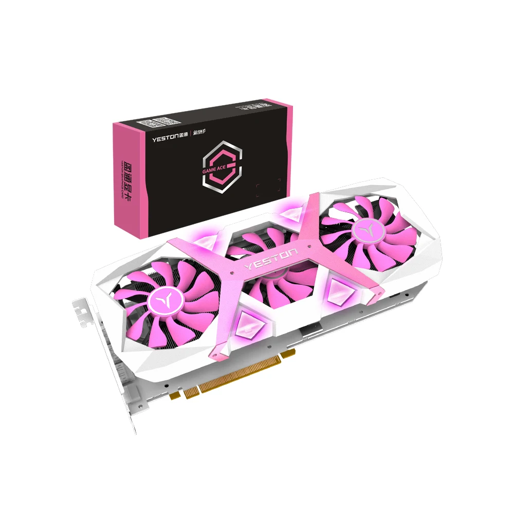 Yeston RX5700 XT-8G D6 PA графическая карта, видеокарта Navi10 7m RDNA PCI Express 4,0 низкое энергопотребление GPU