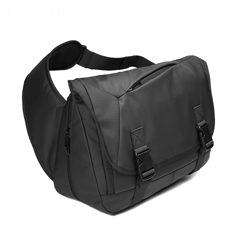 

New Oxford Cloth Men's Chest Bag large Capacity Usb Business Men's Shoulder Messenger Bag for 9.6 inch cgaer