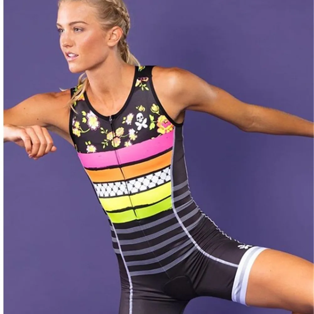 

New Hot Summer Woman Riding Sets Triathlon Suits Ropa Ciclismo Jumpsuit Cycling Skinsuit Pro Team Bike Uniform Racing Clothing
