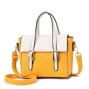 

2020 New Fashion Casual Luxury Design Wild Female Bag Hit Color Handbag Cover Large Capacity Shoulder Messenger Bag Women Bag