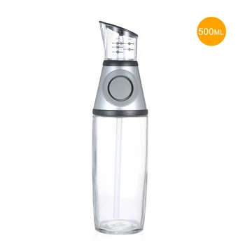

Olive Oil Dispenser Vinegar Glass Bottle Portion Control Pumping System Squeeze Dressing Cruet Drizzler Pouring 500ml / 17oz