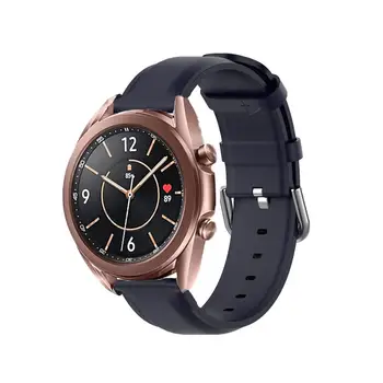 

Silicone+Leather Straps Watchband Wristband for Samsung galaxy watch Active 2 40 44/galaxy watch 3 41/Galaxy Watch 42mm bracelet