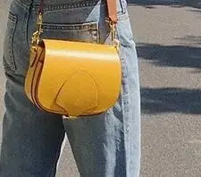 

Fashionable wide shoulder strap cowhide saddle bag new summer single-shoulder diagonal straddle bag for women