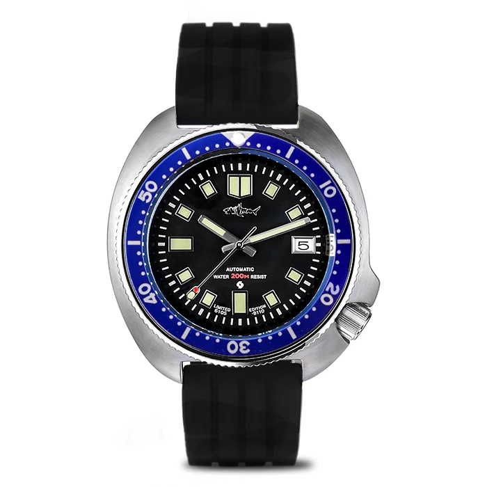 Sharkey Japan Tuna Can pro Diver автоматические наручные часы 6105 8110 черепаха мужские 200 ленты