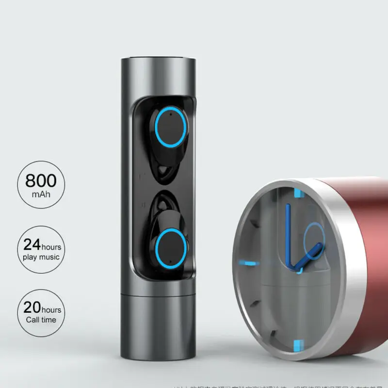 

Bluetooth 5.0 Headset TWS Wireless Earphones Mini Earbuds Stereo Headphones IPX6