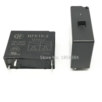 

5PCS/lot Magnetic hold relay HFE10-2-12-HT-L2 HFE10-2-24-HT-L2 12V 24V 50A With switch A group of normally open double coils