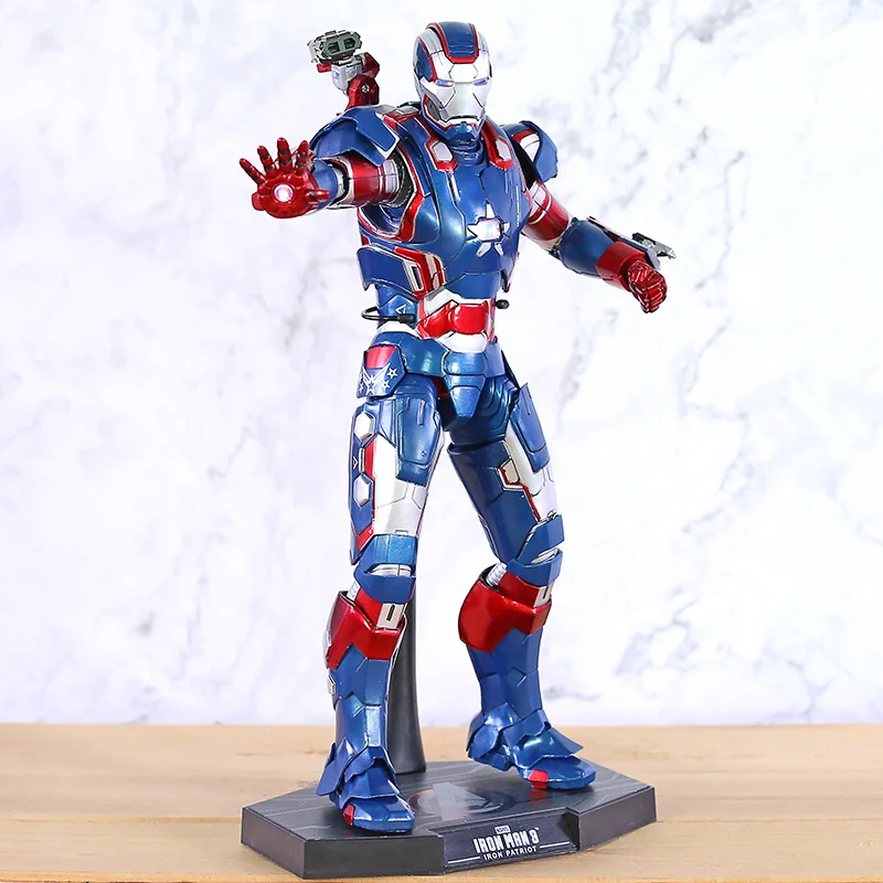 

HC Hot Toys MovieJoker Avengers MMS195 Iron Man with LED Light Real Clothes Moveable Action Figure Collectible Model Toys
