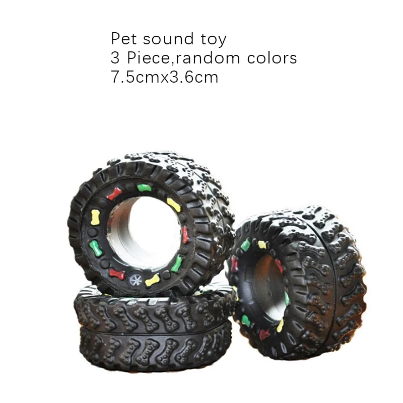 1PC Pet Dog Toys Cat Puppy Sound Polka Dot Squeaky Toy Rubber Dumbbell Chewing Funny Toy Accessories