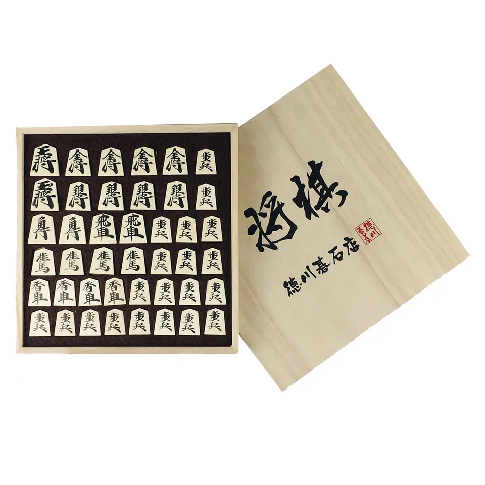 BSTFAMLY-Wooden-Japan-Shogi-40-Pcs-Set-International-Checkers-Folding-PU-Leather-Chessboard-Sho-gi-Chess (4)