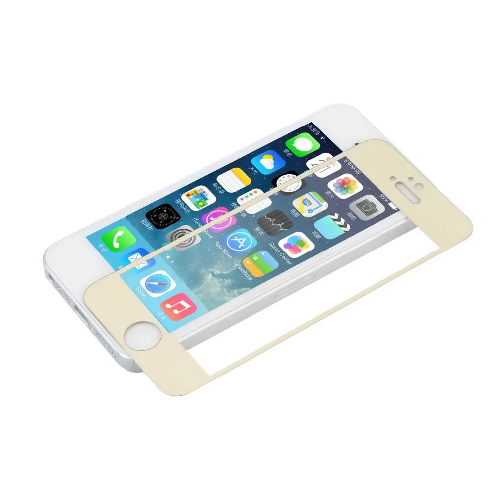  1 stücke Heißer weltweit Front + Zurück Farbe Spiegel Premium Echt Gehärtetes Glas Screen Protector