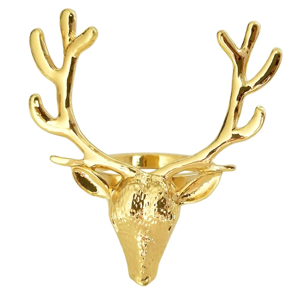 Reindeer Napkin  Rings Buckle for Christmas Birthday Banquet Festival
