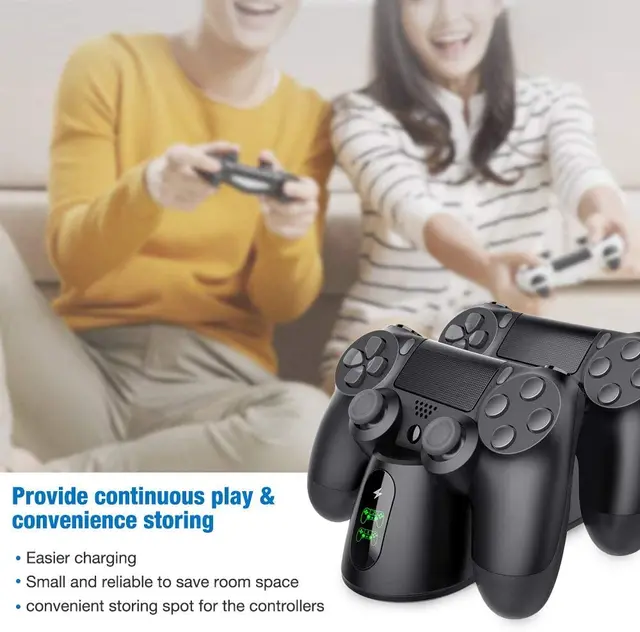 Ładowarka do pada BEBONCOOL stacja dokująca Dualsense do PS4 stacja ładowania do kontrolera DualShock 4/Playstation 4/PS4/ Pro /PS4 Slim 6