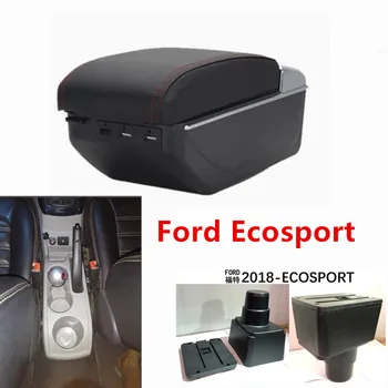 

For Ford Ecosport armrest box central Store content armrest box with USB interface