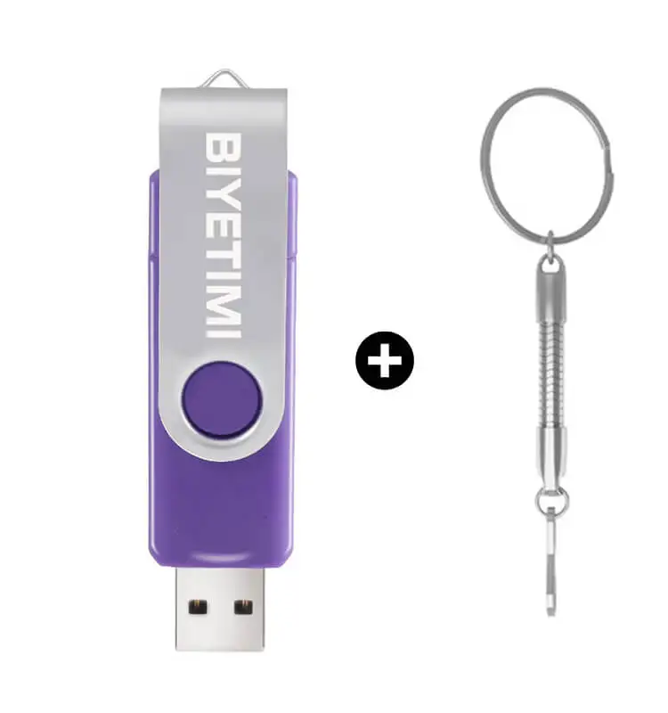 Purple with chain Miniseas Многофункциональный USB флэш-накопитель 64 Гб cle usb флеш-накопитель 32 Гб оперативной памяти, 16 Гб встроенной памяти, 8 ГБ 4 ГБ USB 2,0 флеш-накопитель для android/ПК memoria - Цвет: Purple with chain
