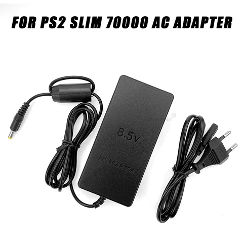 Plug Black Convenient AC Adapter Charger Power Supply For PlayStation 2 For PS2 70000 Output DC 8.5V Dropshipping