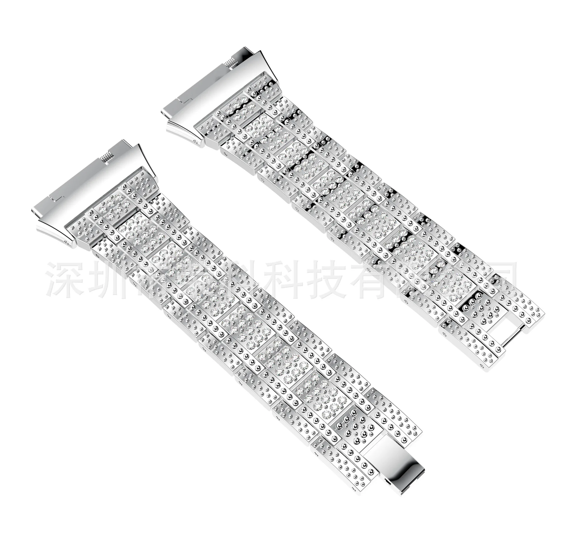 Подходит для Fitbit Ionic Middle Diamond Set wu zhu стальной ремень Crystal ремешок часов из