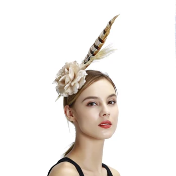 

Fascinator Hats with big flower for Ladies simple Headwear S10-4257