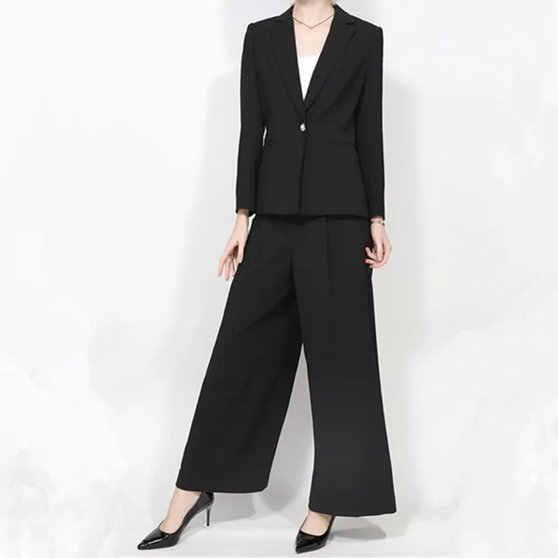 29.1       2、单扣、98、Women's suit women's casual suit two-piece suit (jacket + pants) women's suit jacket with wide-leg pants formal suit custom