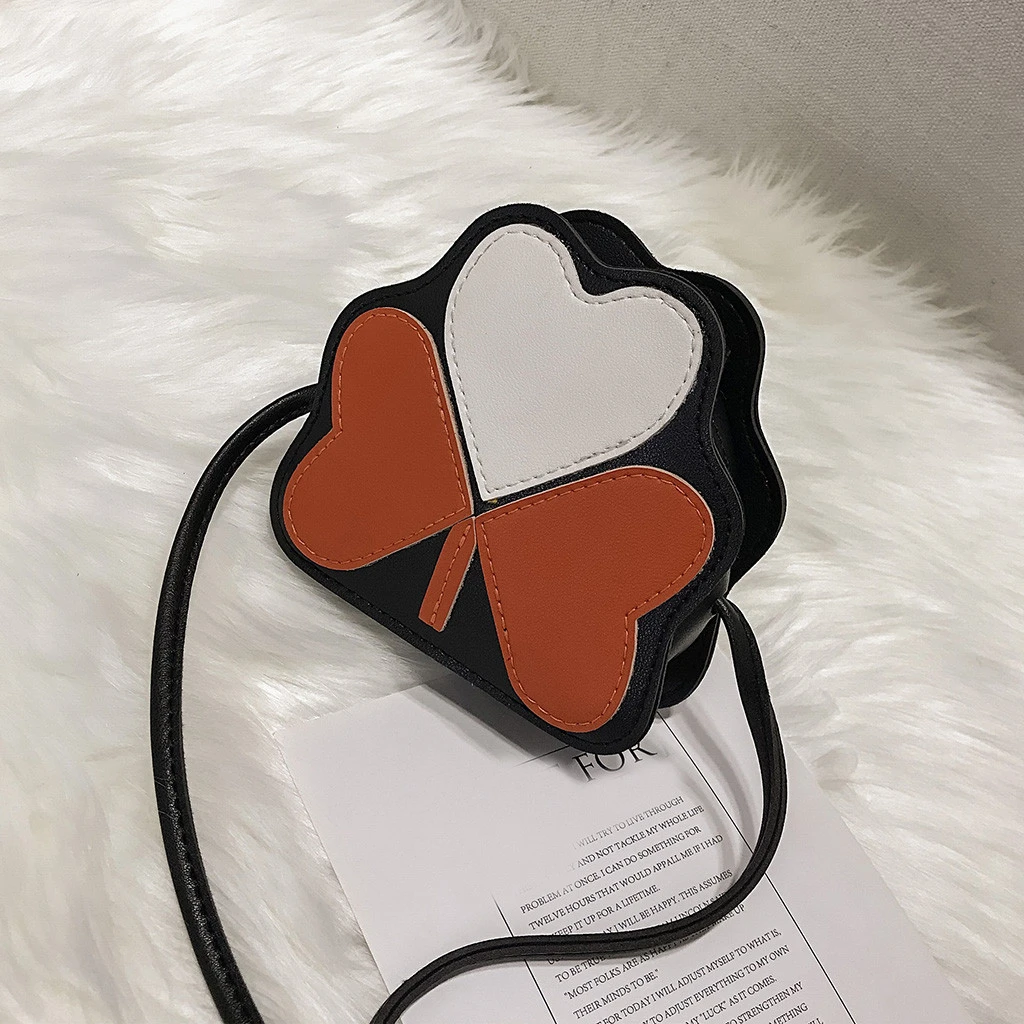 2019 Girl Backpacks Coin Purse Handbag Children Wallet Small Kids Shoulder Handbag Crossbody Purse Money Baby Heart Bags 823
