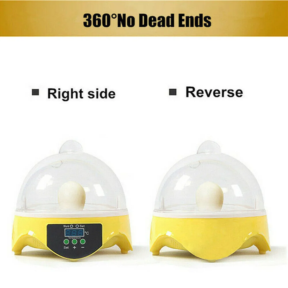 HHD Mini 7 Egg Incubator Poultry Fully Automatic Brooder Digital